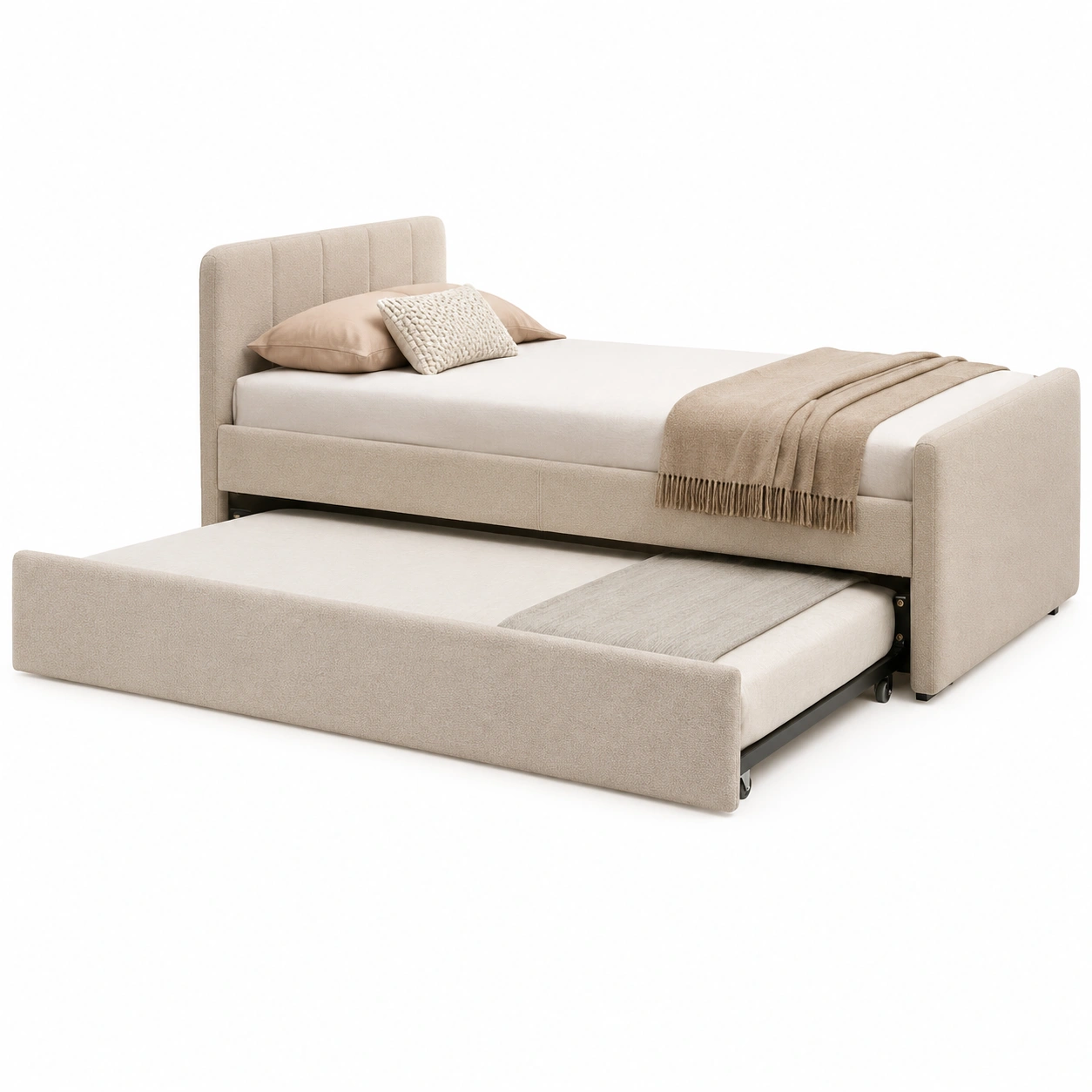 Cama individual con cama nido-meubelva