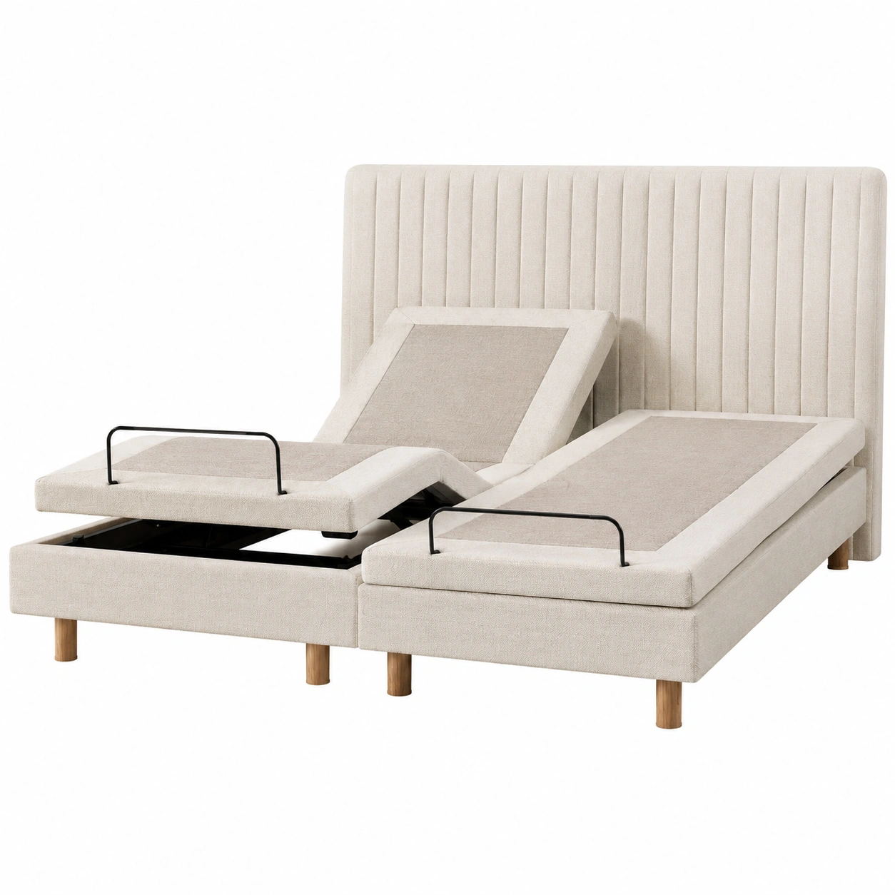 Cama electrica doble ajustable-meubelva