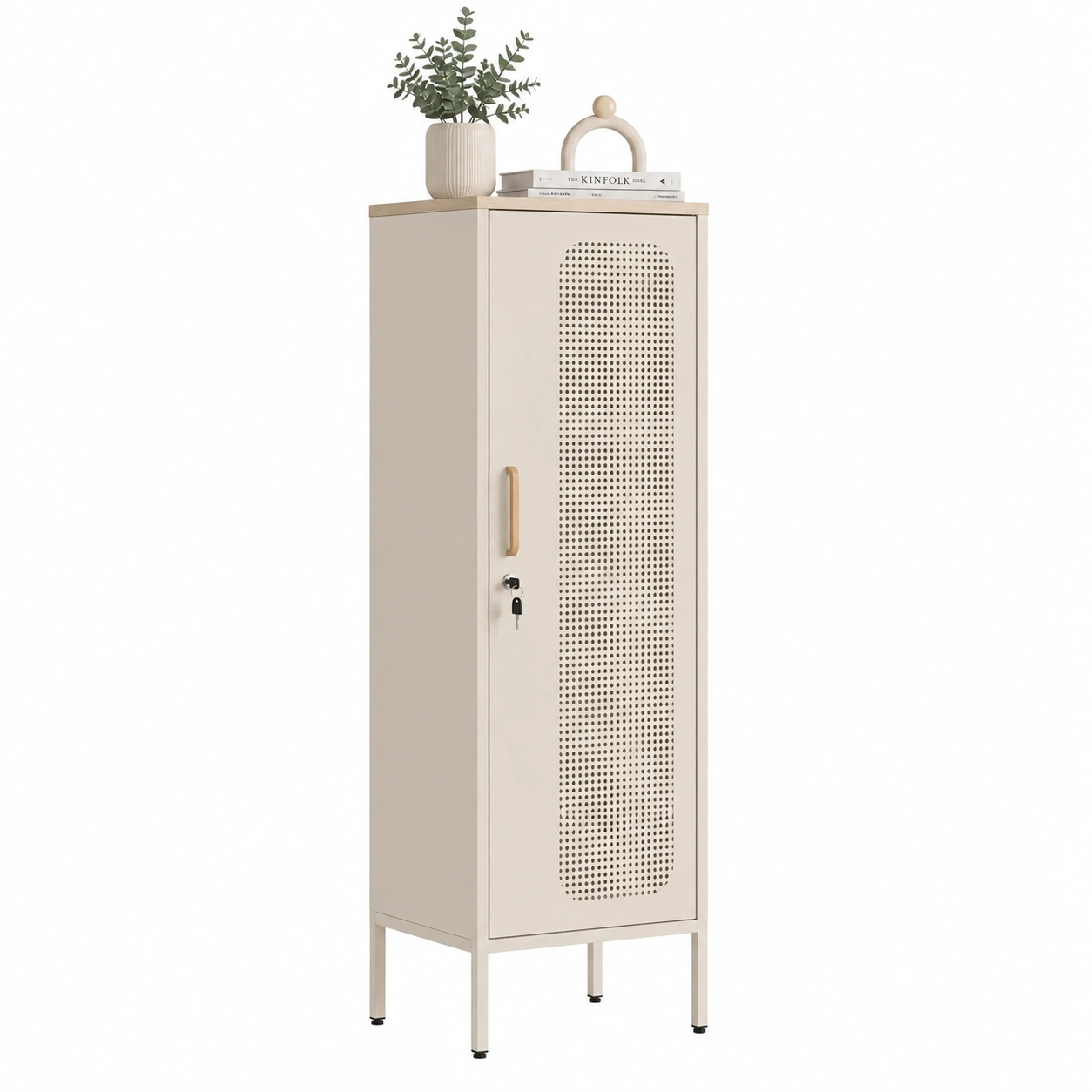 Armario Vertical Perforado Beige-meubelva