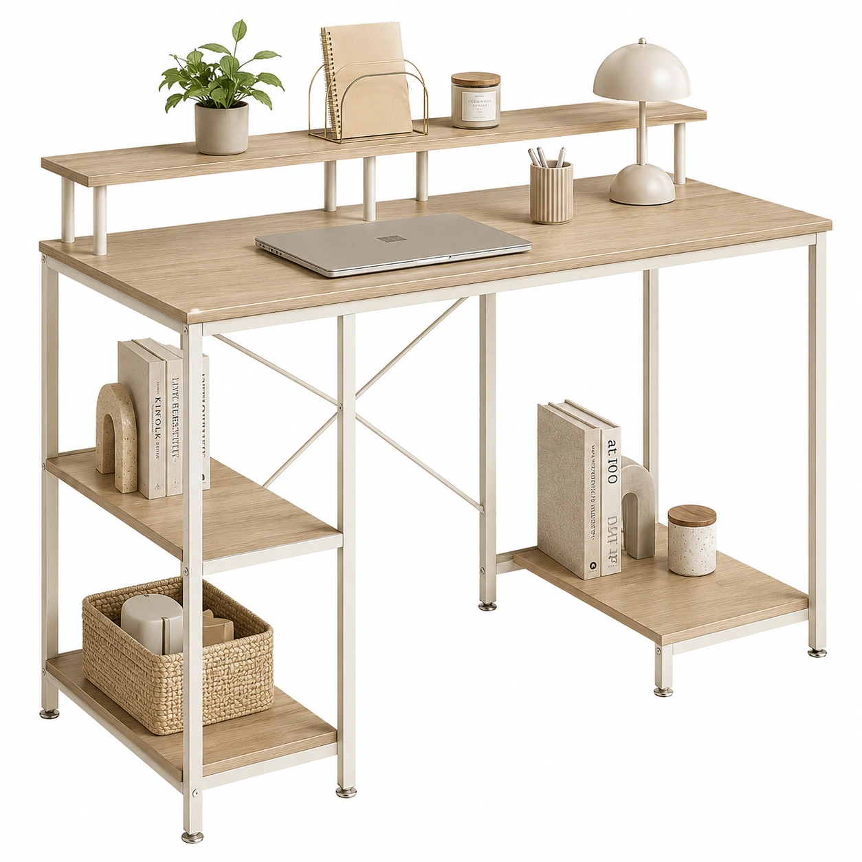 Escritorio con Estanteria Nordic Home-meubelva