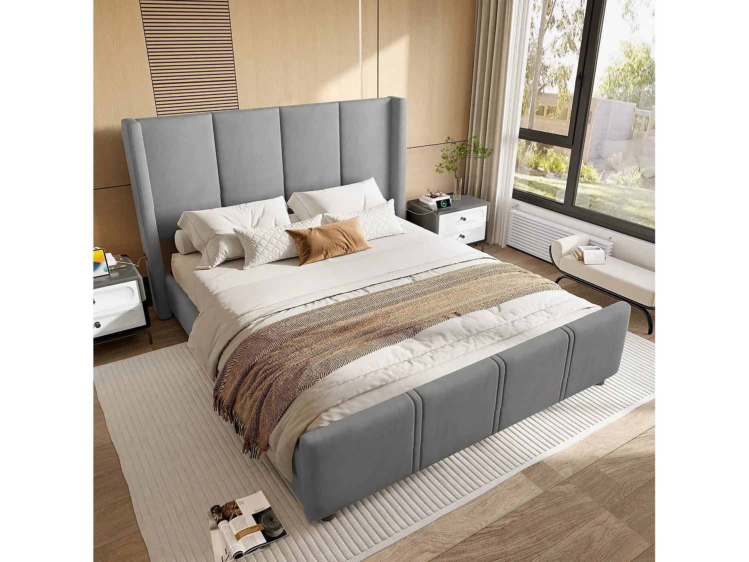Schlafzimmer,Bereich Bett,Bettrahmen-Furniarone