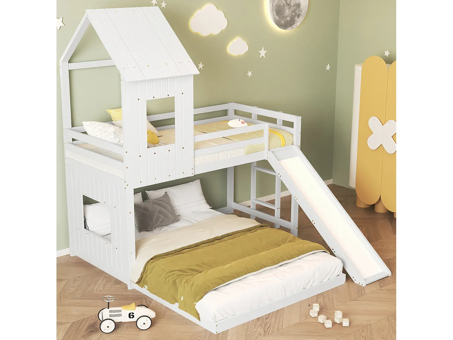 Schlafzimmer,Bereich Bett,Etagenbett-Furniarone