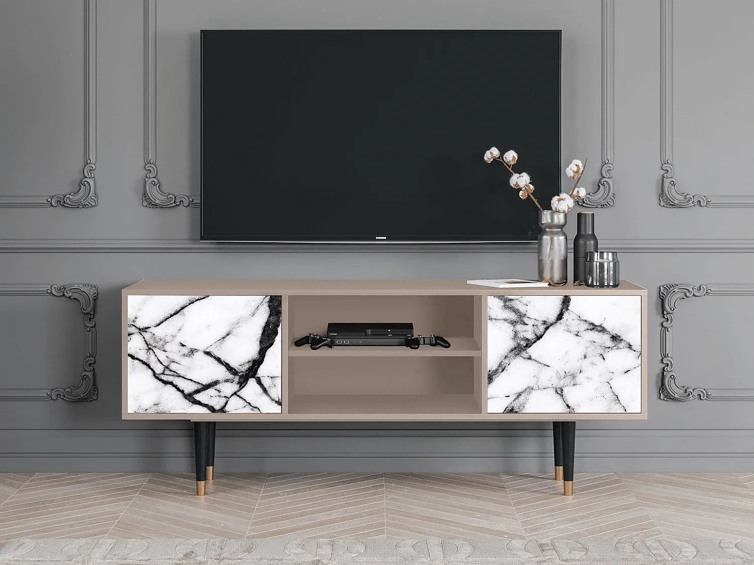 Wohnzimmer und Flur,Wohnzimmermöbel,TV-Board-Furniarone