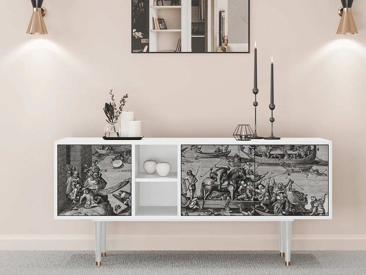 Wohnzimmer und Flur,Wohnzimmermöbel,TV-Board-Furniarone