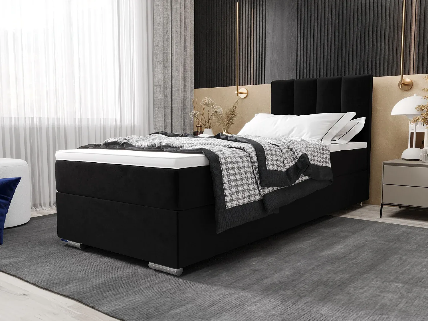 Schlafzimmer,Bereich Bett,Boxspringbett-Furniarone