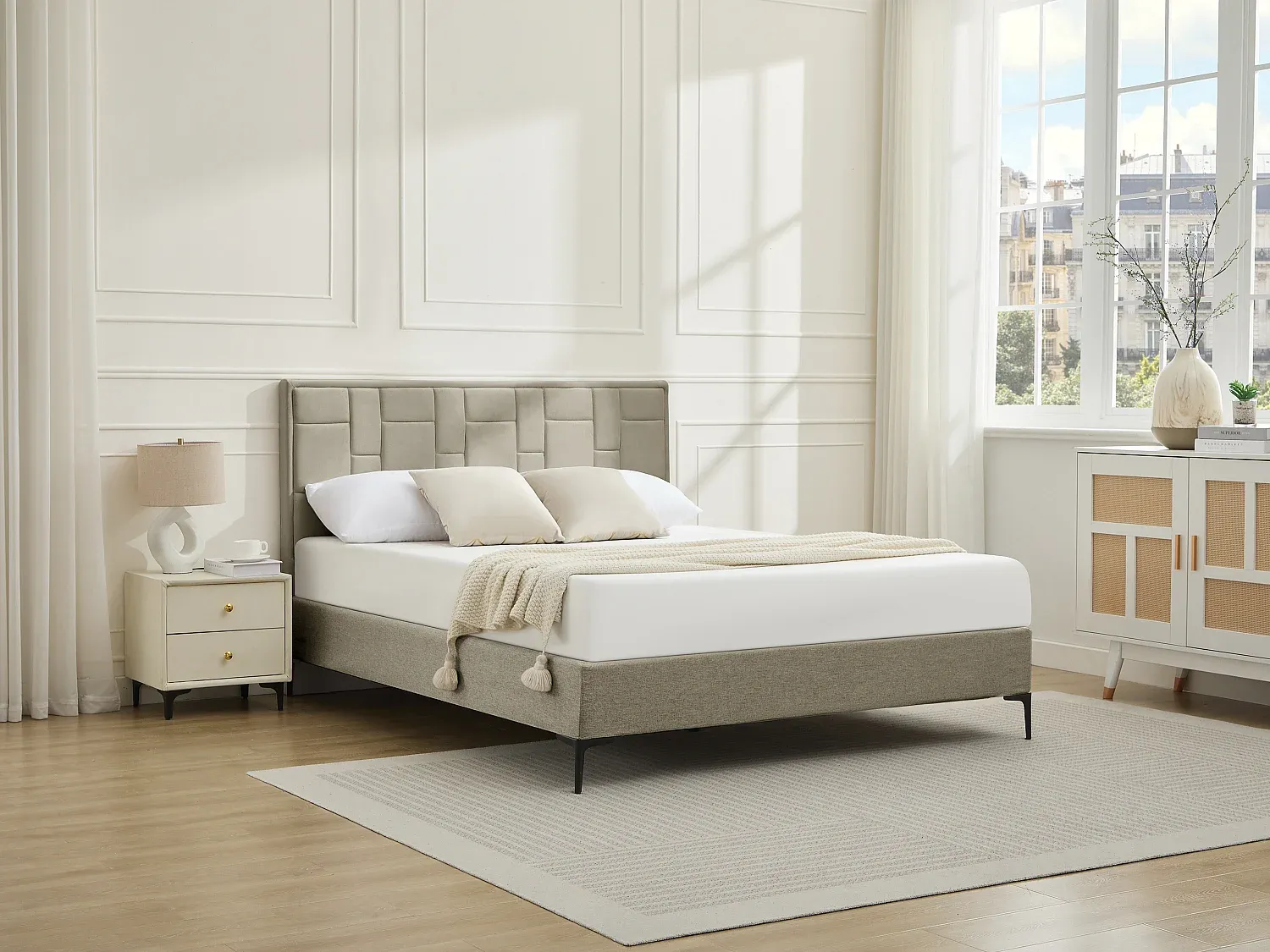 Schlafzimmer,Bettkopfteil und Bettüberbau,Bettkopfteil-Furniarone