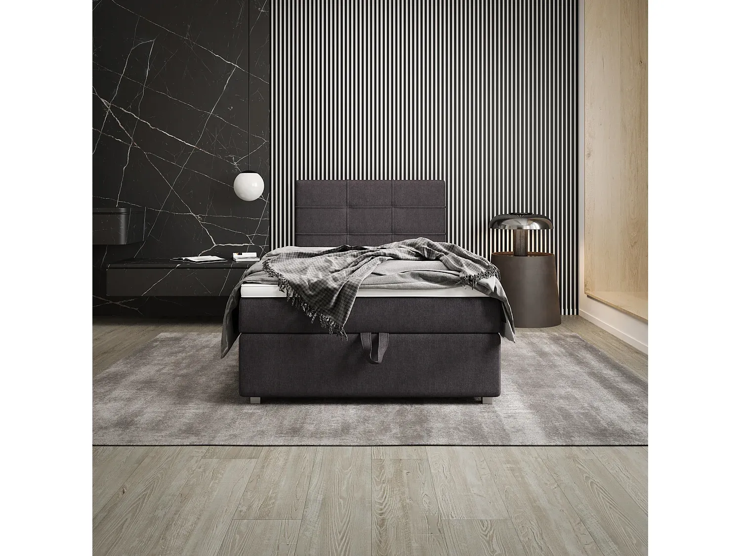 Schlafzimmer,Bereich Bett,Boxspringbett-Furniarone