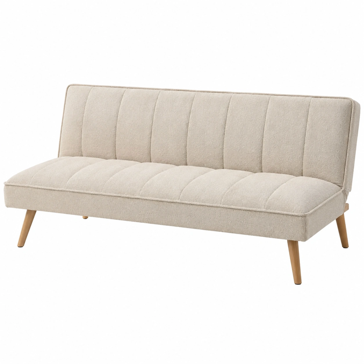 Sofa cama beige nordico para interiores luminosos y relajados-ElmoriaHome