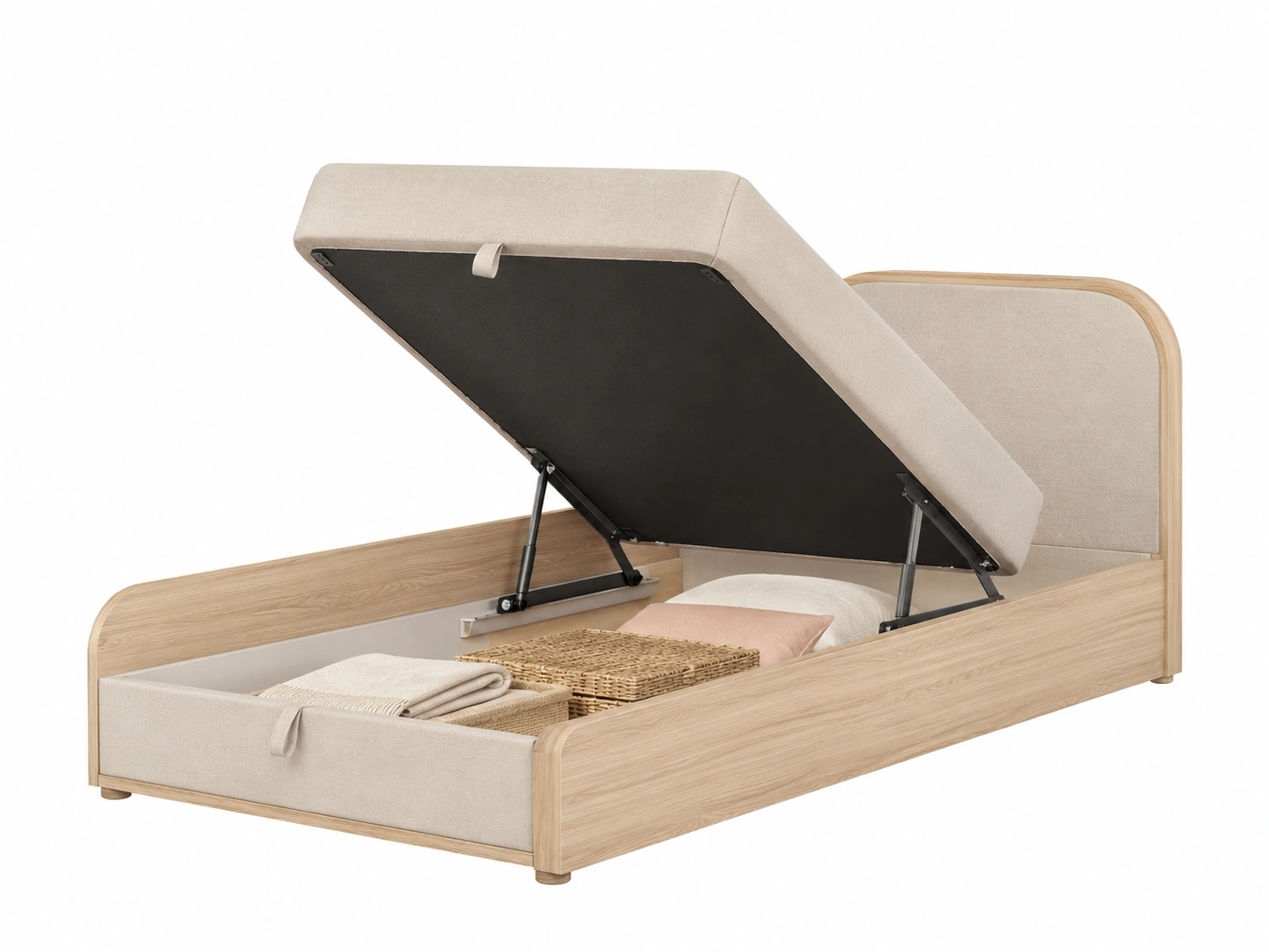 Cama abatible con almacenaje Nara-HavensiaHome