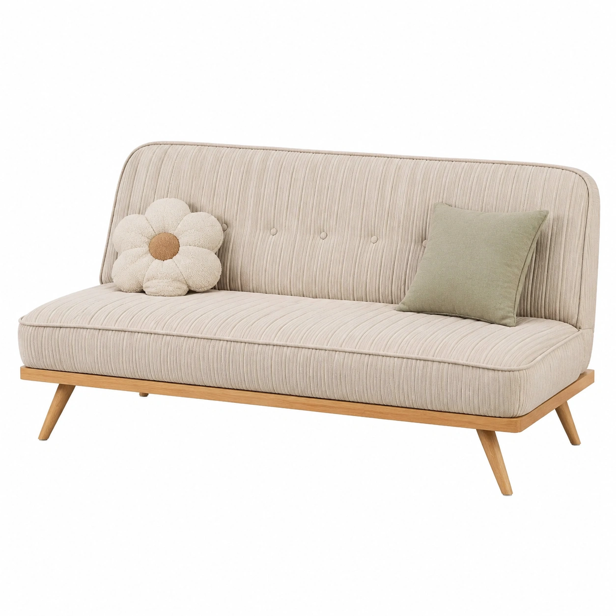 Sofa dos plazas con detalles en costura-HavensiaHome