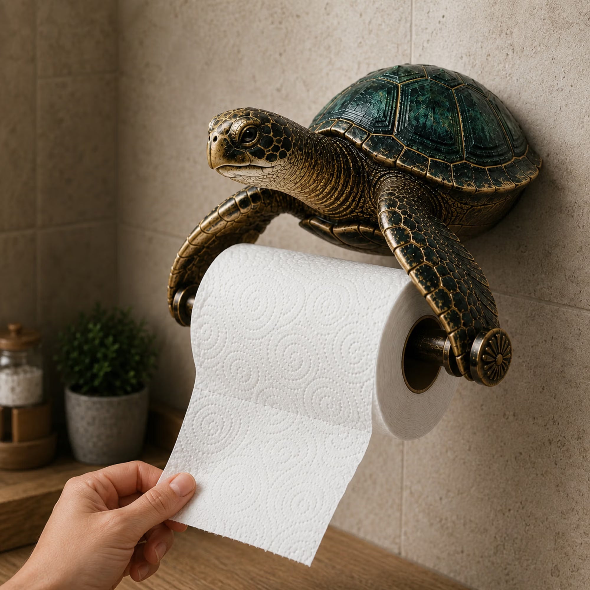 🌊 Ocean Guardians Toilet Paper Holder Series Wall-Mounted Bathroom Decor