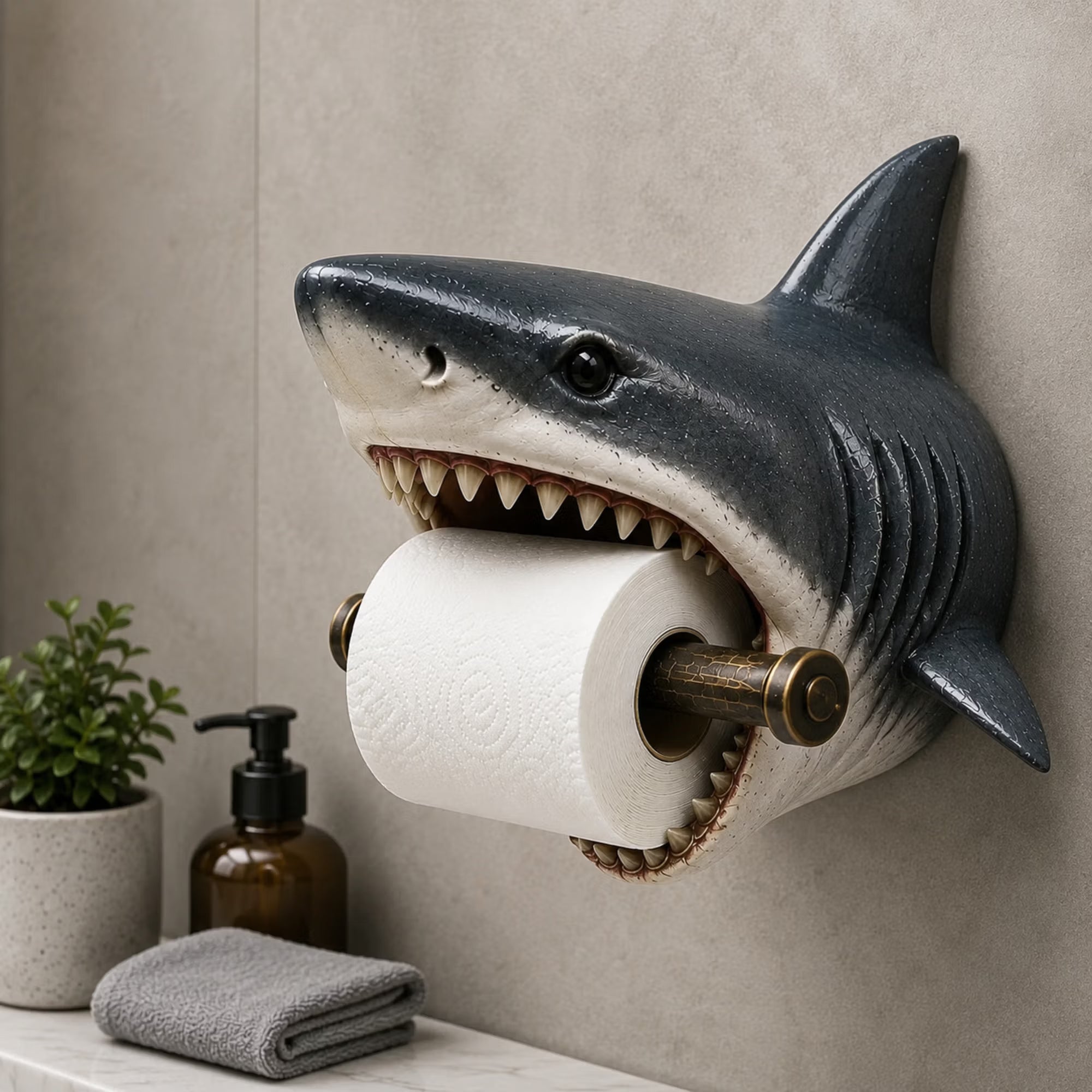 🌊 Ocean Guardians Toilet Paper Holder Series Wall-Mounted Bathroom Decor