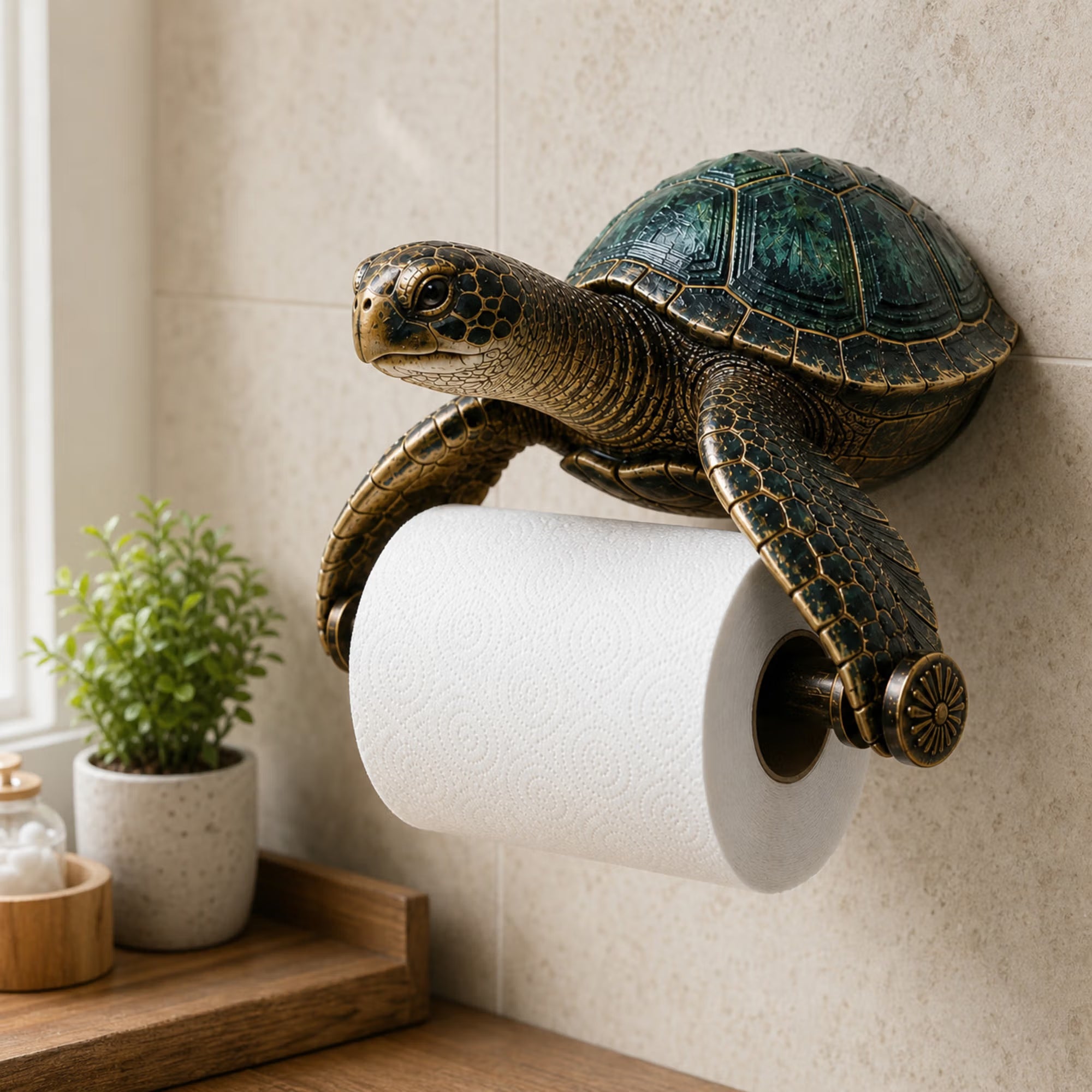 🌊 Ocean Guardians Toilet Paper Holder Series Wall-Mounted Bathroom Decor