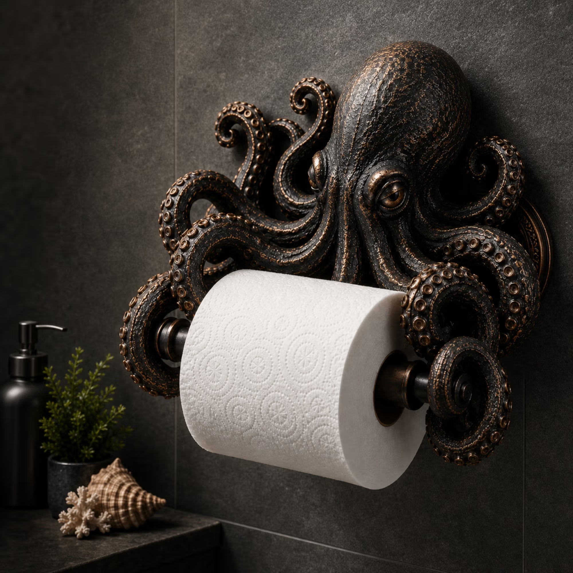 🌊 Ocean Guardians Toilet Paper Holder Series Wall-Mounted Bathroom Decor
