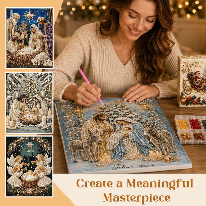 Nativity Scene Diamond Painting Kit | Jesus Christ Christmas Faith Art Decor