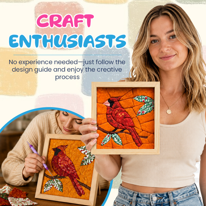 🖼️ Quilted Fabric Wall Art Kit