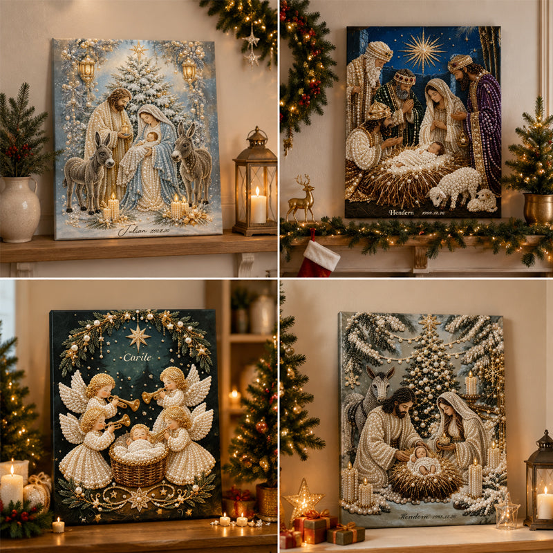 Nativity Scene Diamond Painting Kit | Jesus Christ Christmas Faith Art Decor