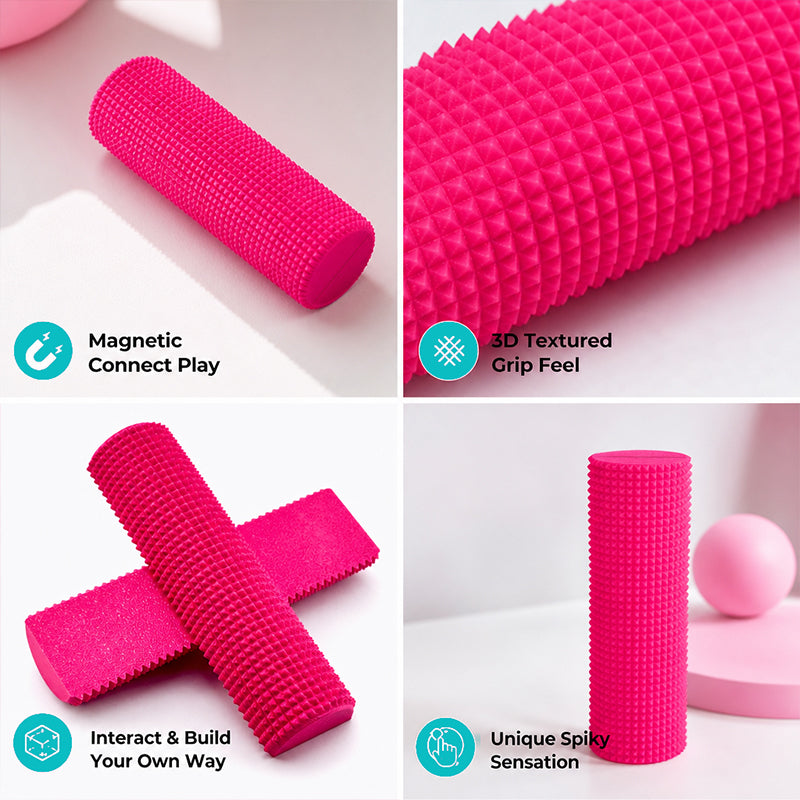 🧲 Magnetic Snap-Together Textured Fidget  | Custom 2-Color Sensory Toy ✨