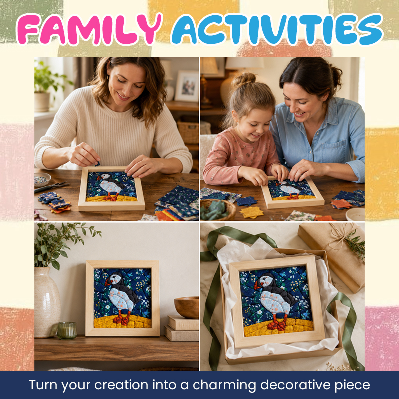 🖼️ Quilted Fabric Wall Art Kit