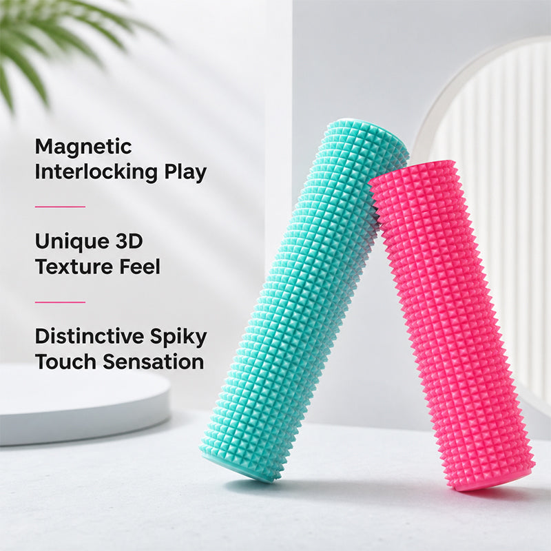 🧲 Magnetic Snap-Together Textured Fidget  | Custom 2-Color Sensory Toy ✨