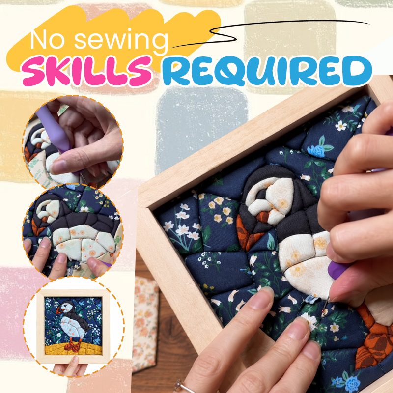 🖼️ Quilted Fabric Wall Art Kit