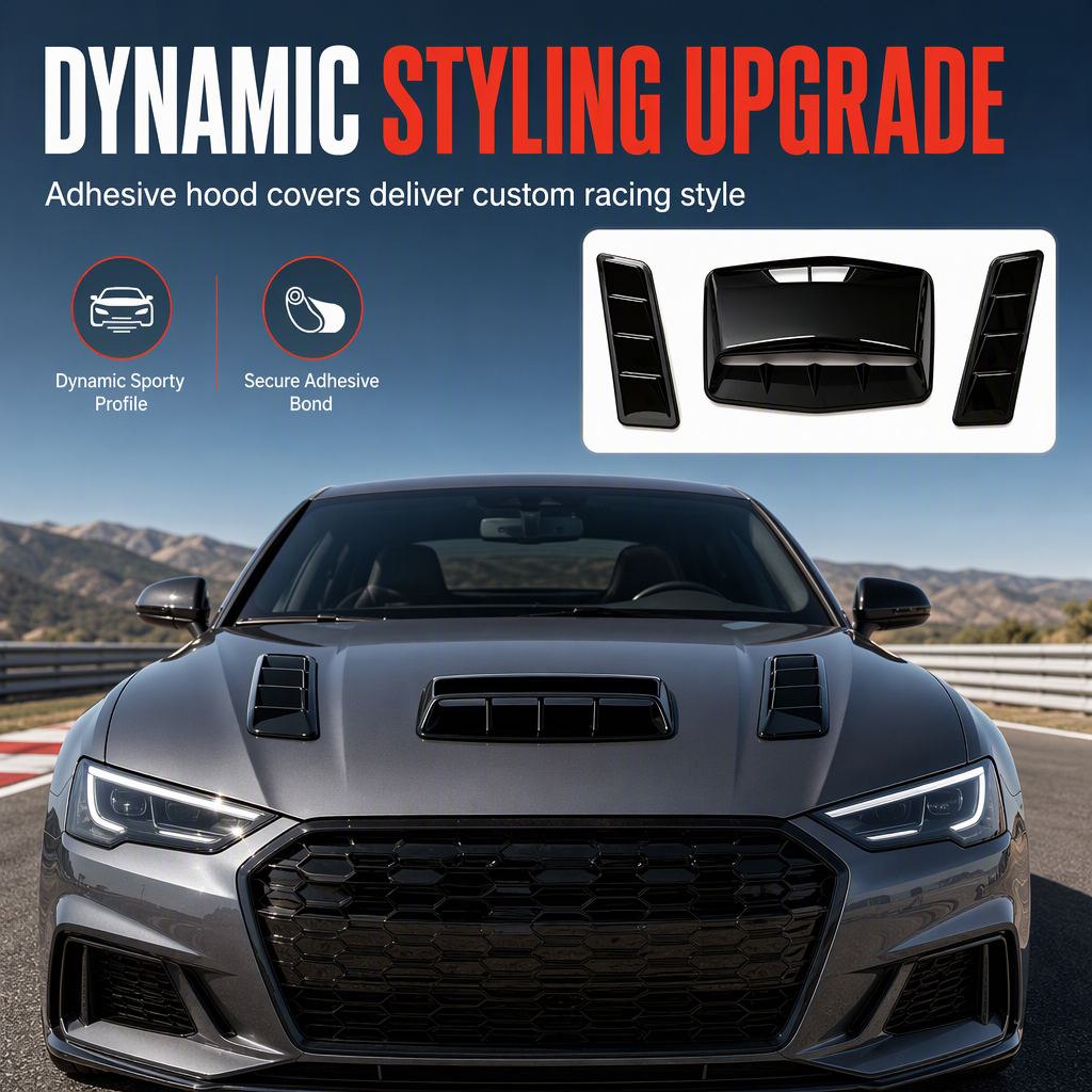 Car bonnet decorative vent styling detail