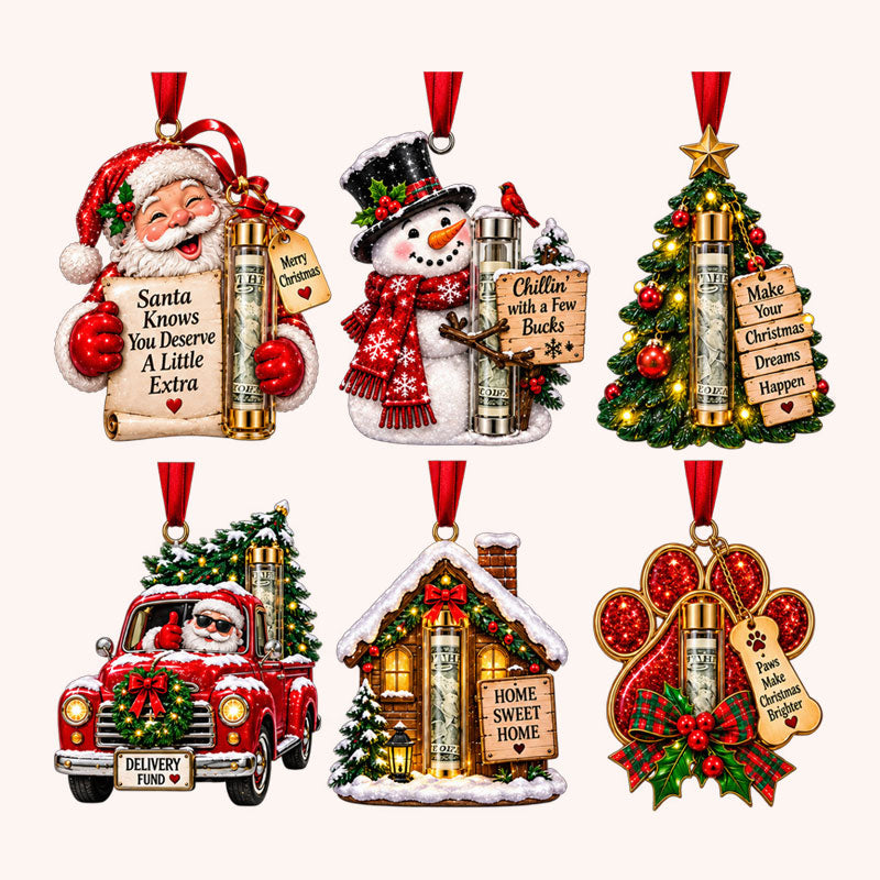 Christmas Cash Gift Ornament