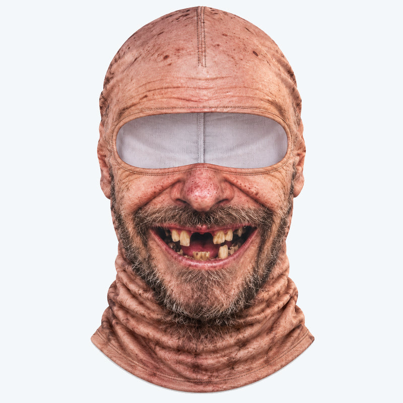 Skimasker met realistisch gezicht
