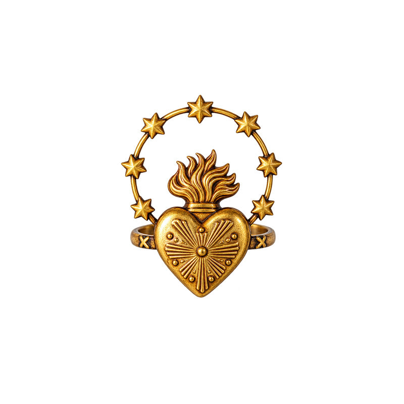✝️ Sacred Heart & Mary Devotional Napkin Rings