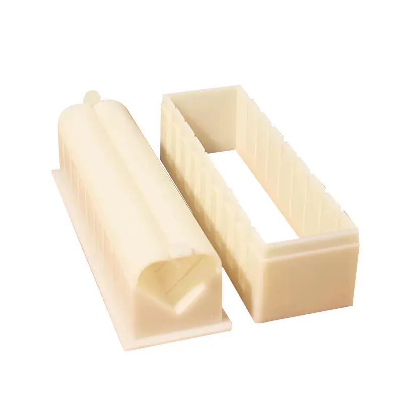 DIY Non-Stick Sushi Maker Mold Set with Cutting Groove – HIPS One-Press Sushi Making Kit