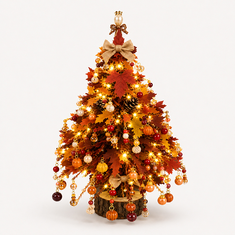 🎄 DIY Beaded Christmas Tree Kit | Sparkling Holiday Tabletop Decor