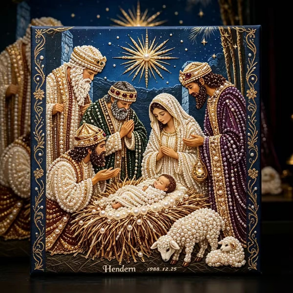 Nativity Scene Diamond Painting Kit | Jesus Christ Christmas Faith Art Decor