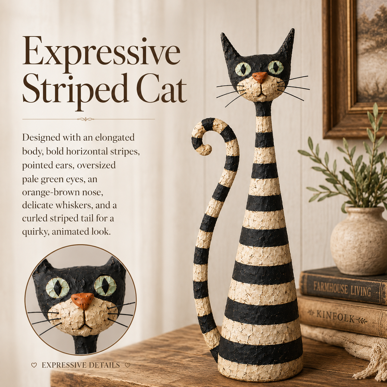 The cat brings the personality