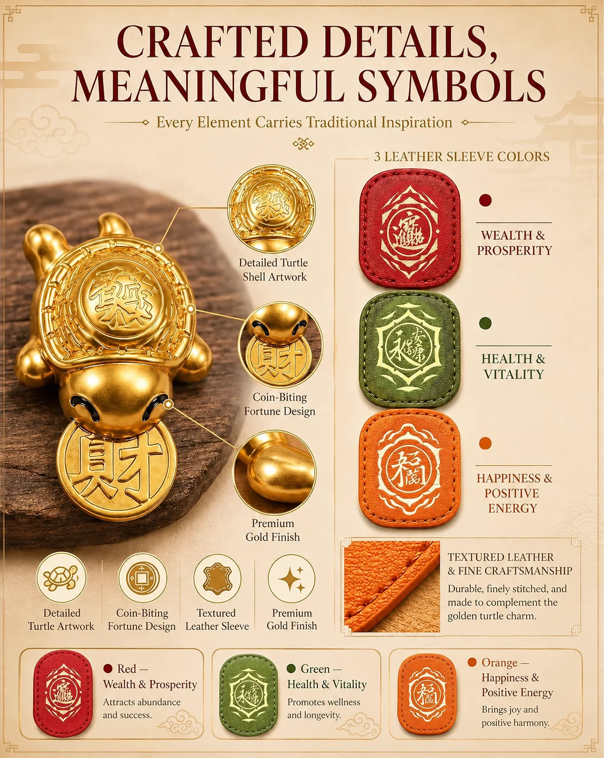 2026 Golden Turtle Charm 🐢✨ Bites onto Luck 🍀 Never Lets Go! 🔒