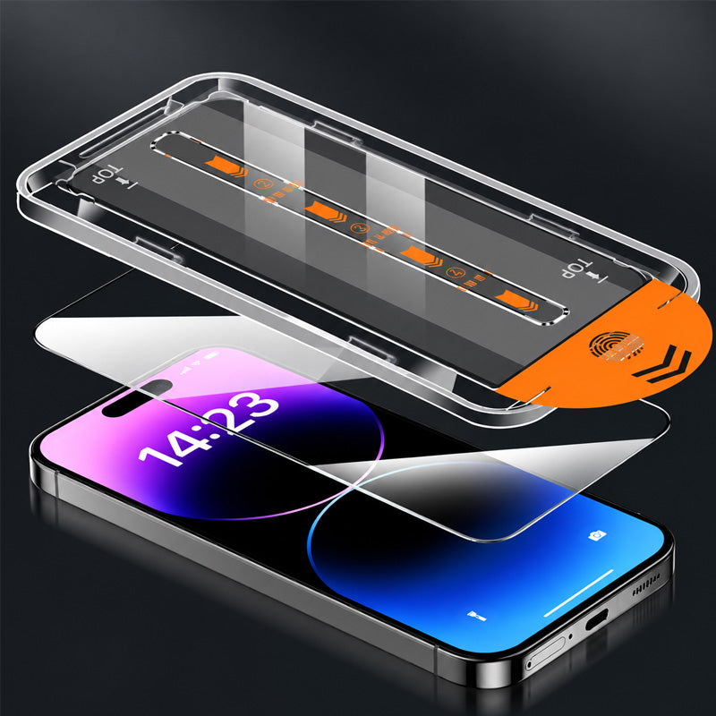 🔥 Buy 1 Get 1 FREE! iPhone Screen Protector with Easy-Install Tray – HD or Privacy