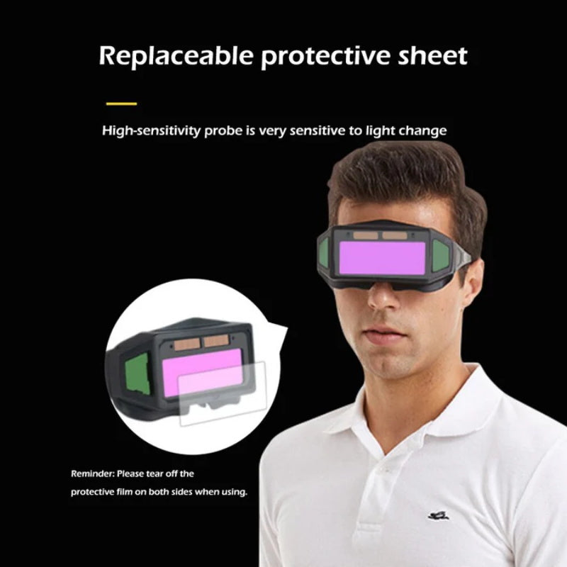 🔥 50% OFF 👨‍🏭 Auto-Darkening Welding Goggles – Anti-Glare Welder Safety Glasses for TIG & Arc Welding, UV Protection 🛡️