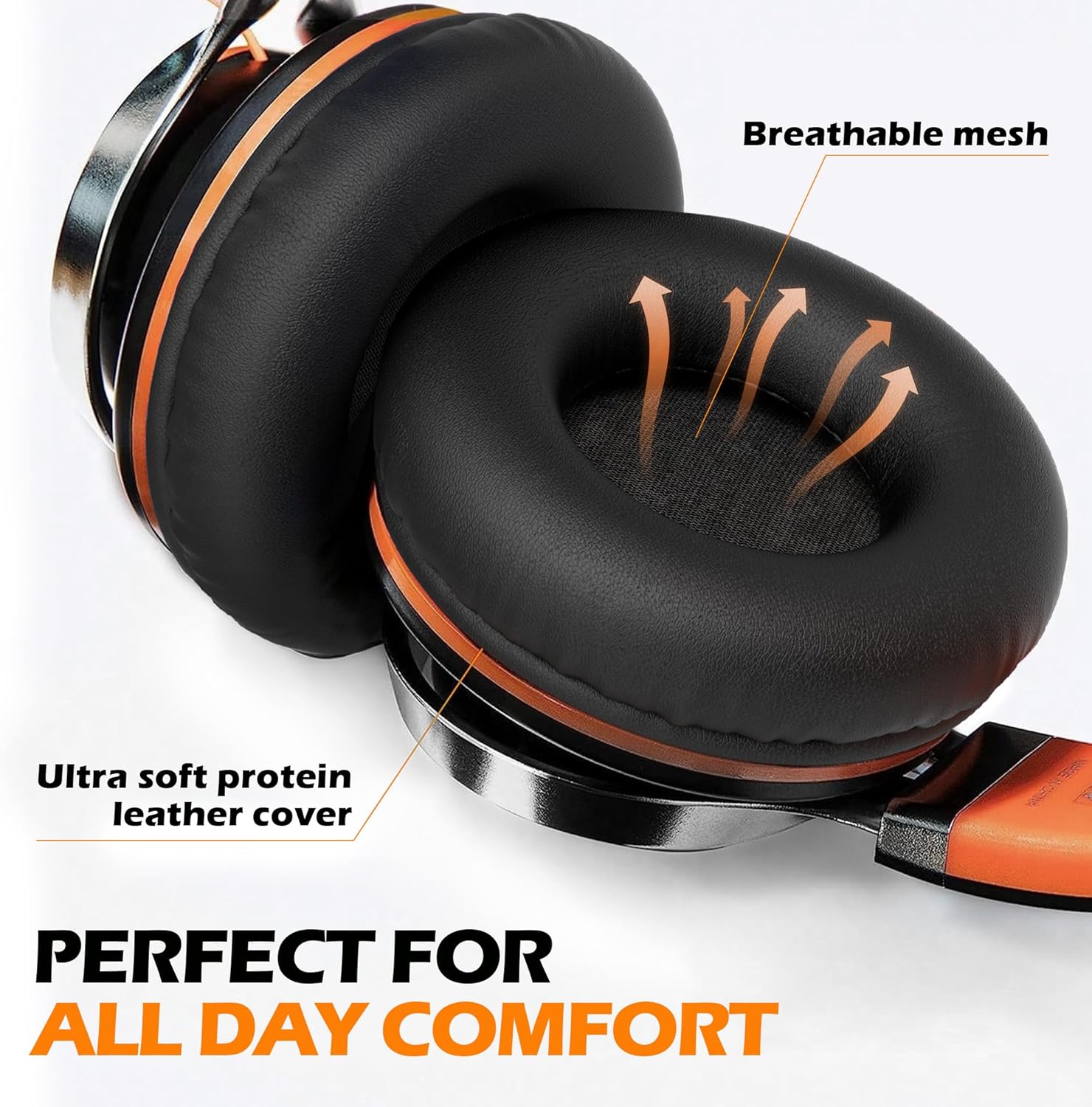 AMOSTING Kids Headphones (Orange)