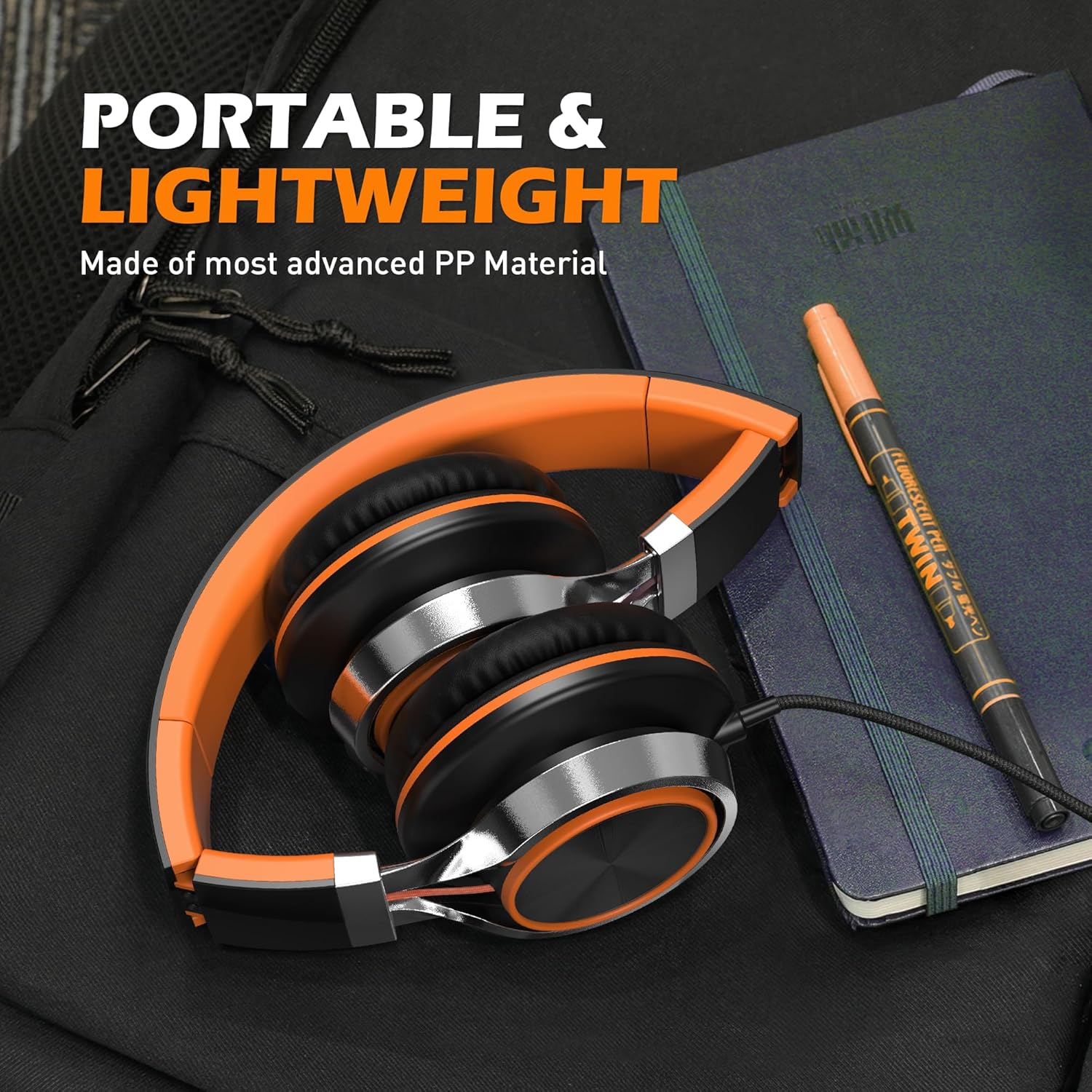 AMOSTING Kids Headphones (Orange)