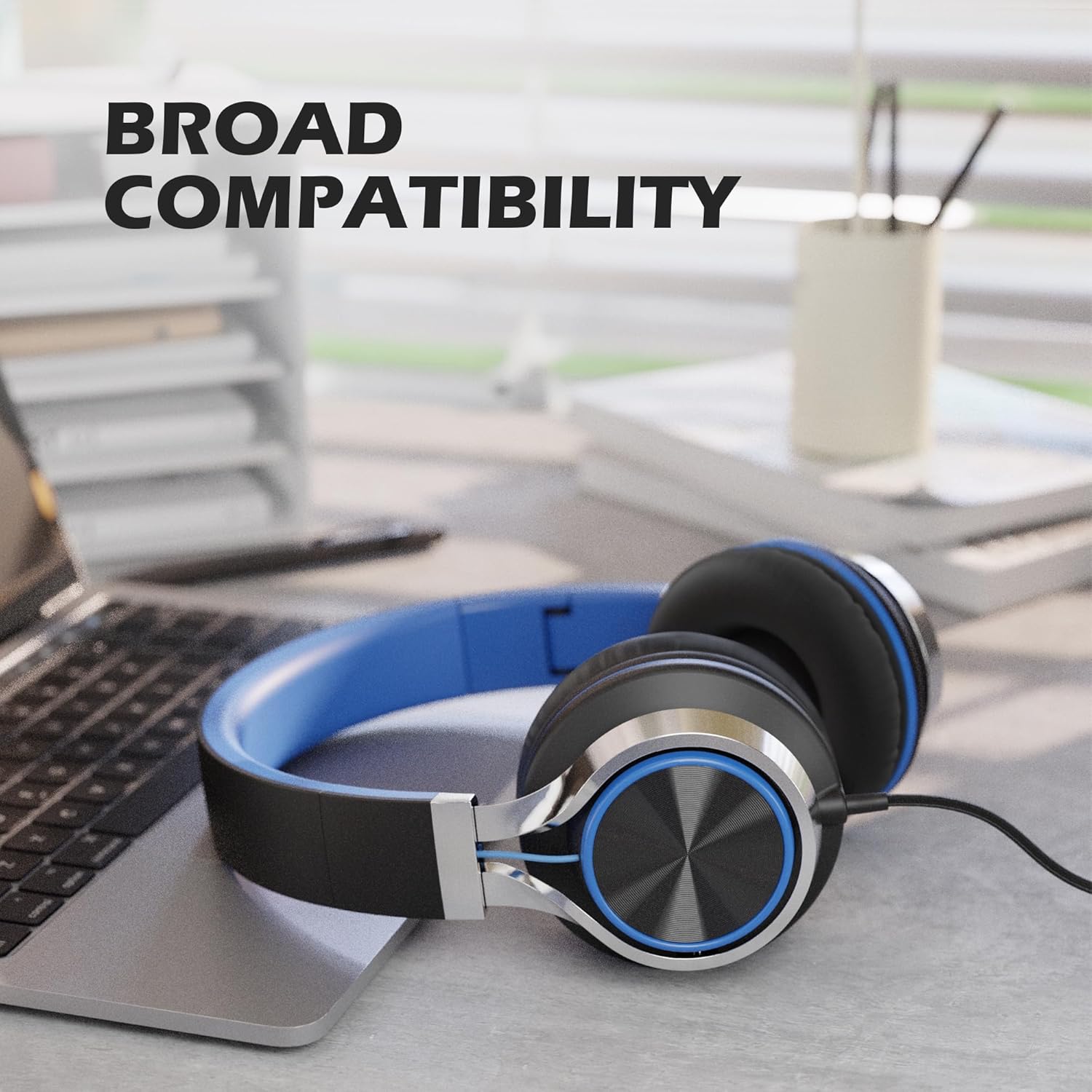 AMOSTING Kids Headphones (Blue)