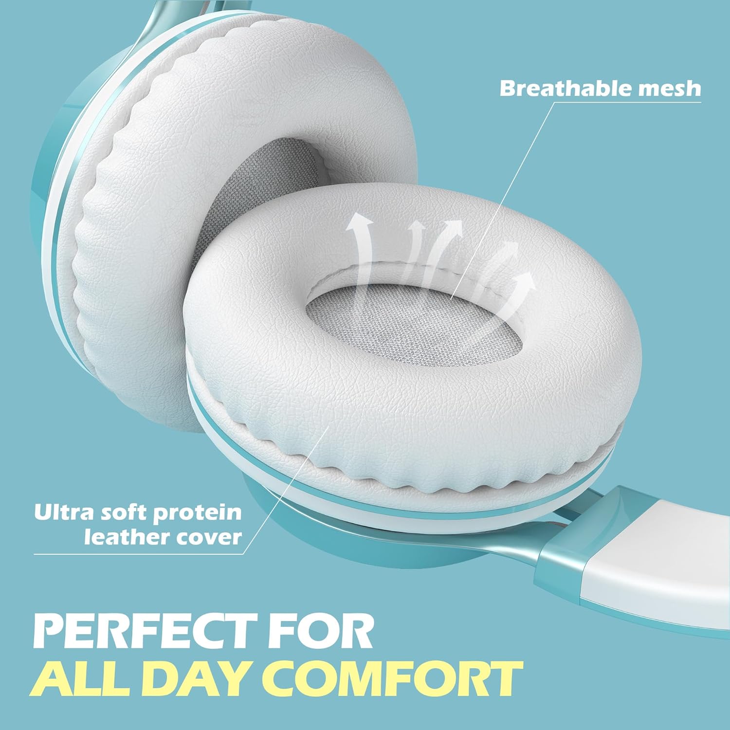 AMOSTING Kids Headphones (Lime Green)