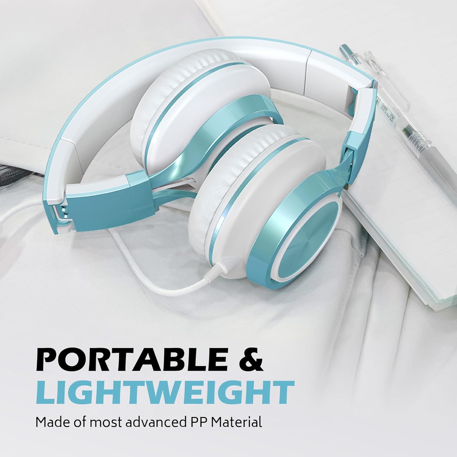 AMOSTING Kids Headphones (Lime Green)