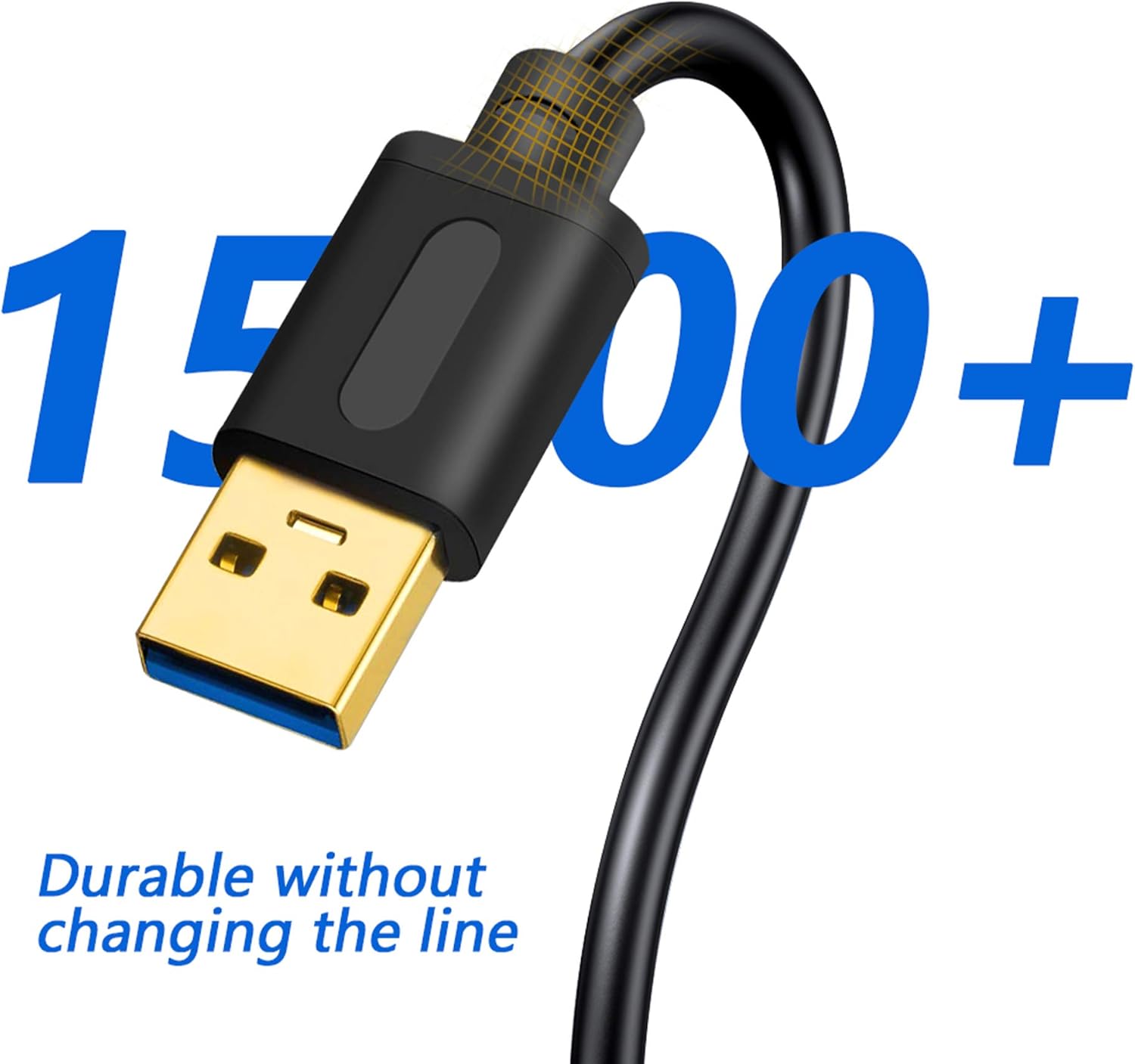 AMOSTING USB 3.0 A to A Male Cable