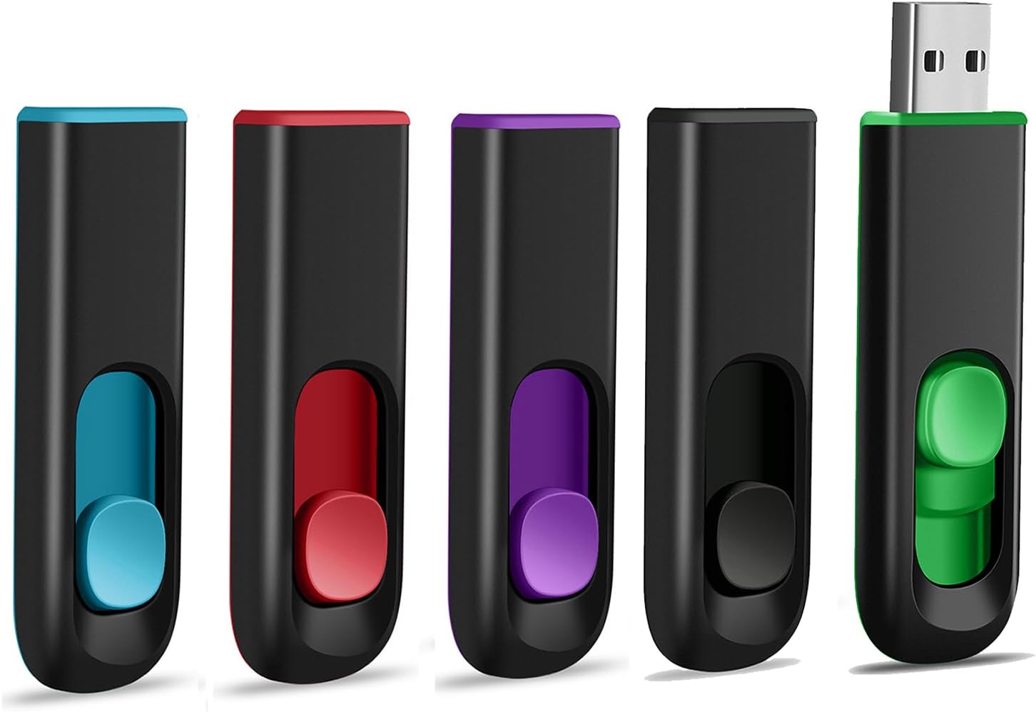 AMOSTING 5 Pack 32GB USB Flash Drive