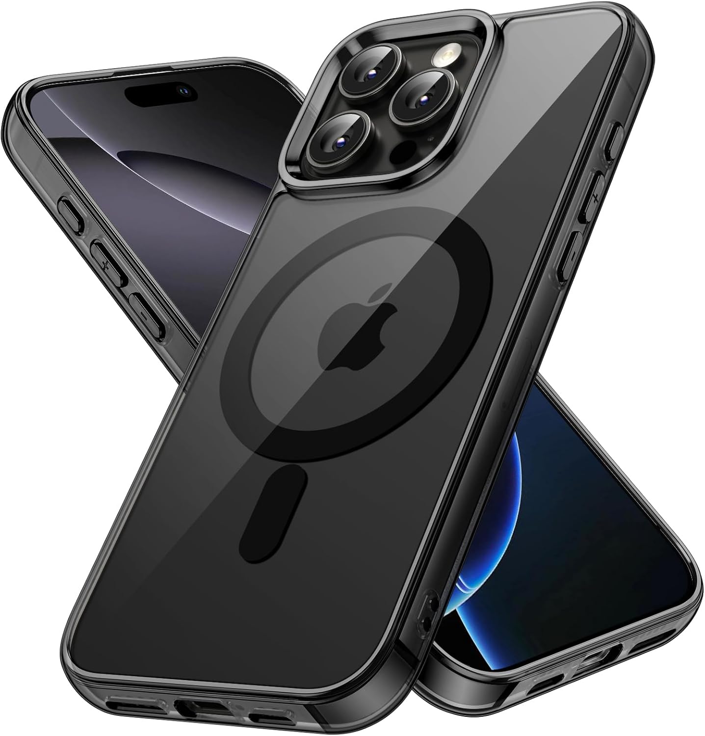 AMOSTING Magnetic Case for iPhone 16 Pro (Black)