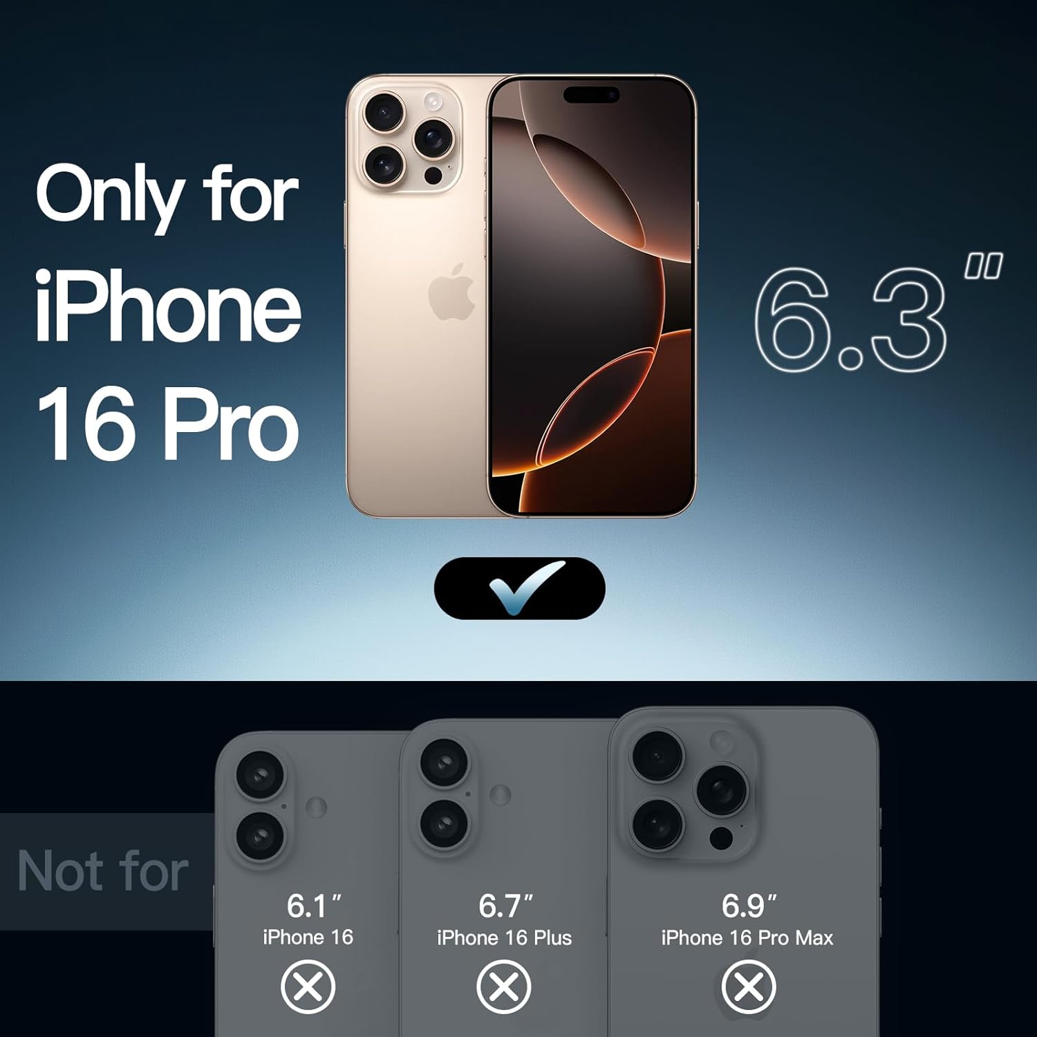 AMOSTING Magnetic Case for iPhone 16 Pro (Desert)