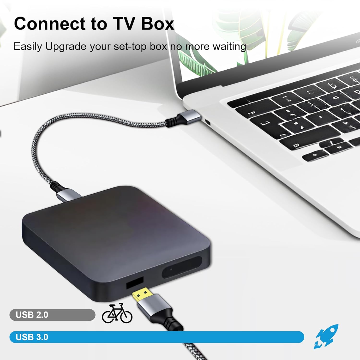 AMOSTING USB 3.0 A to A Male Cable
