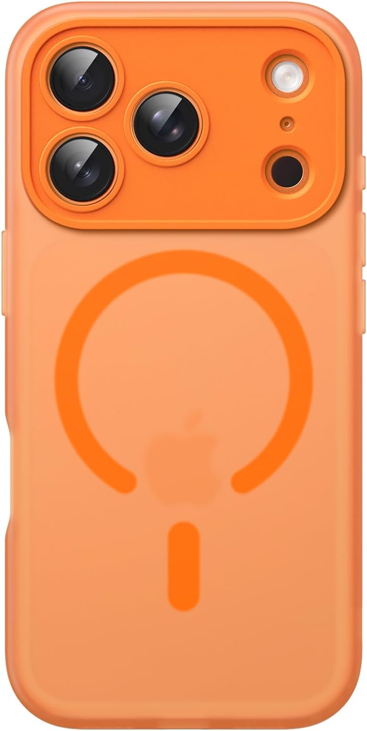 AMOSTING Matte Case for iPhone 17 Pro(Orange)