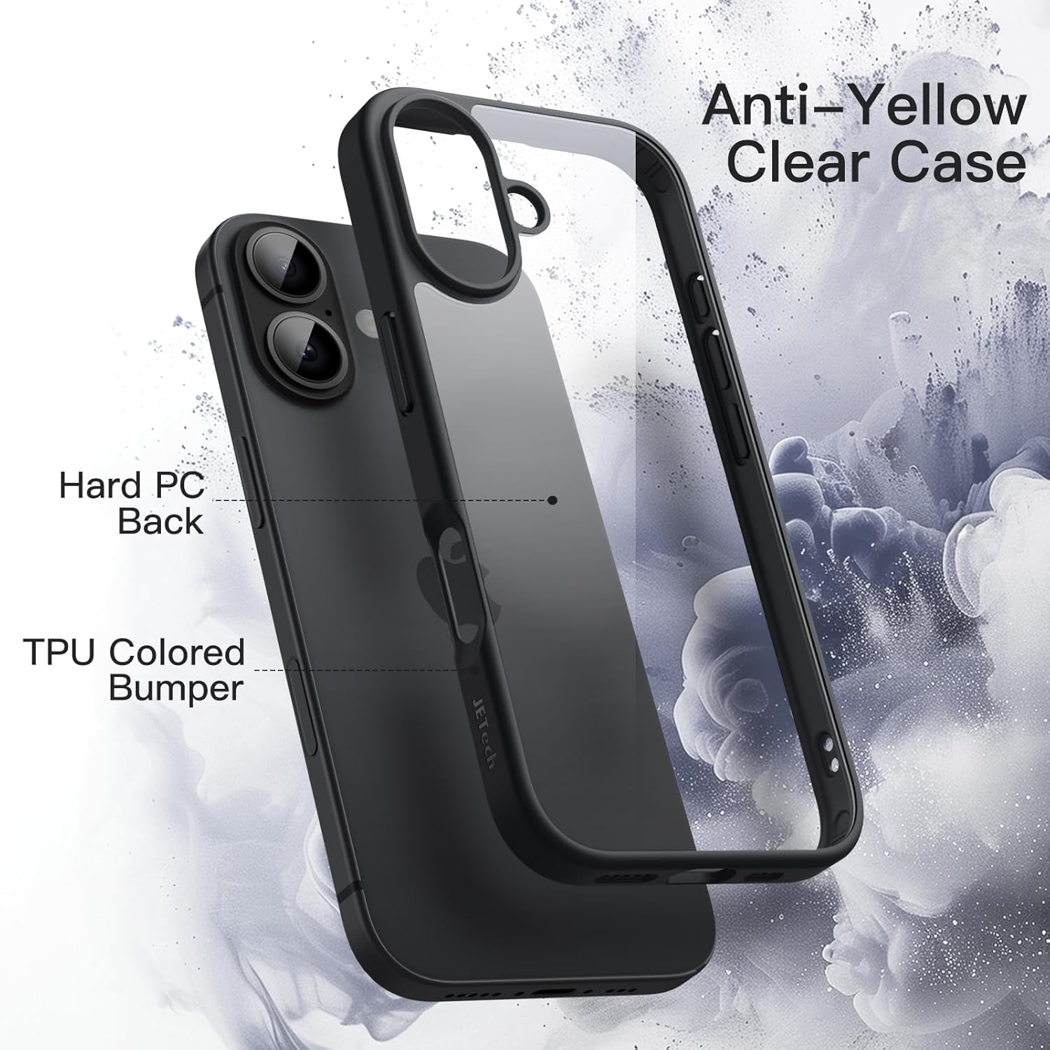 AMOSTING Case for iPhone 17 (Dark Black)