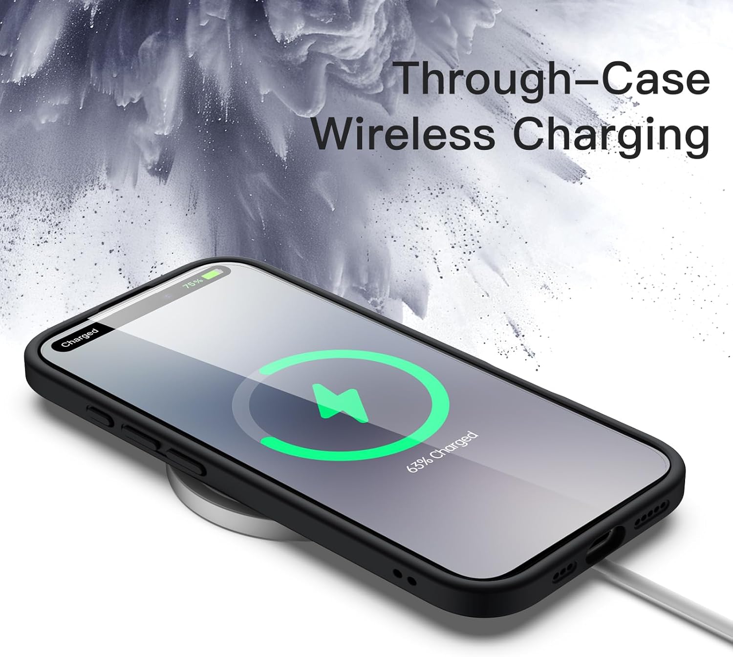AMOSTING Case for iPhone 17 (Dark Black)