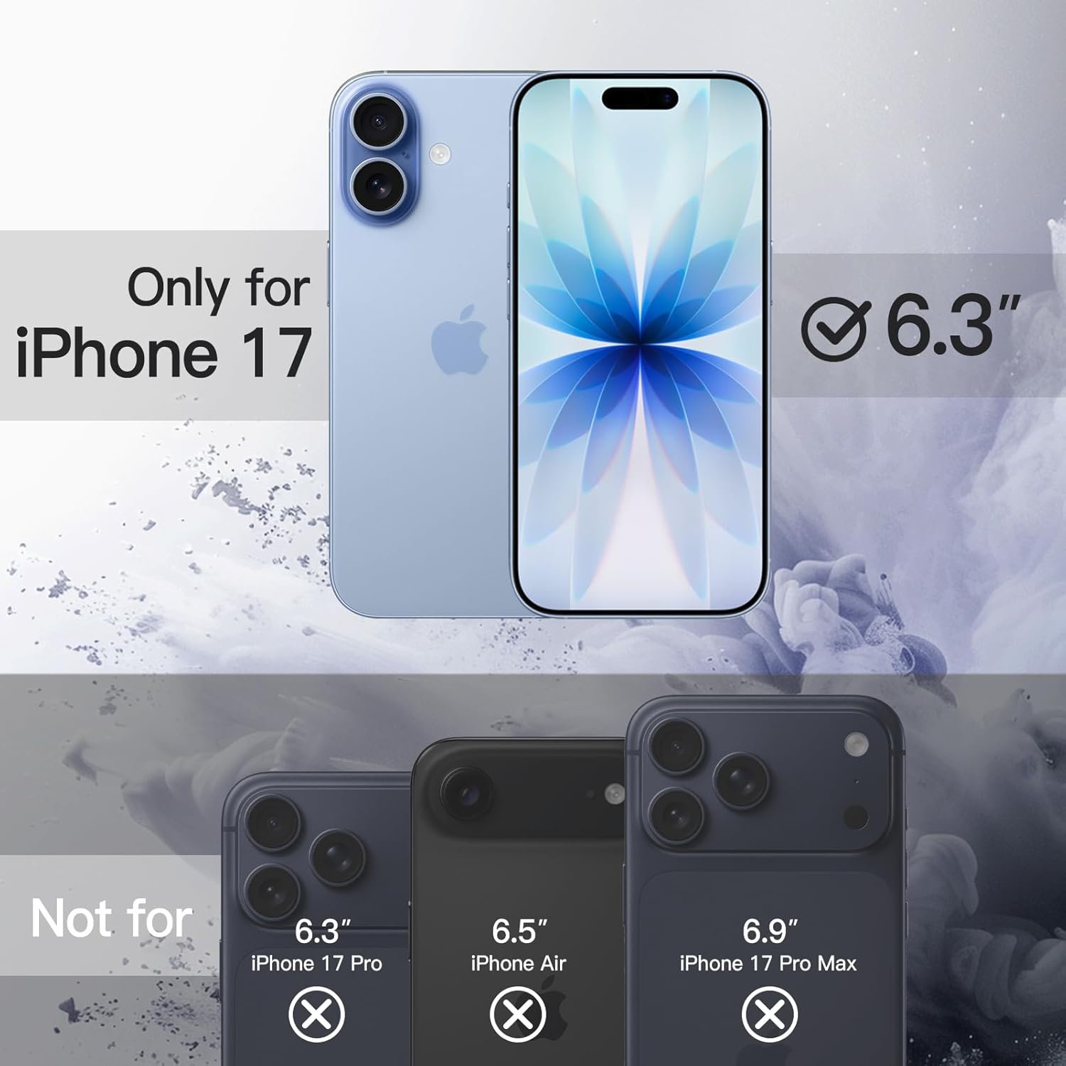 AMOSTING Case for iPhone 17 (Blue)